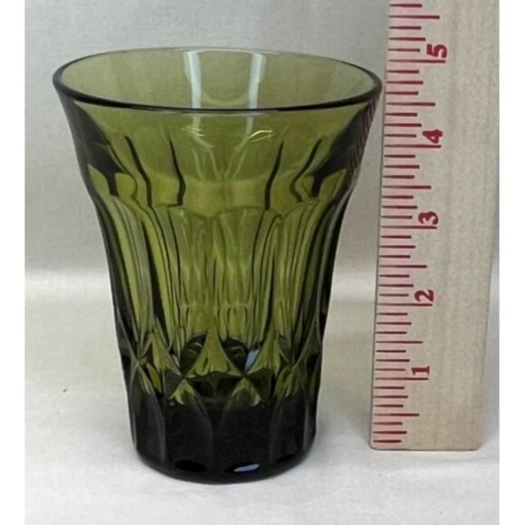 2 Noritake Perspective Green Glass 10 Ounce Flat Tumblers Glasses 4 7/8" - Picture 5 of 6